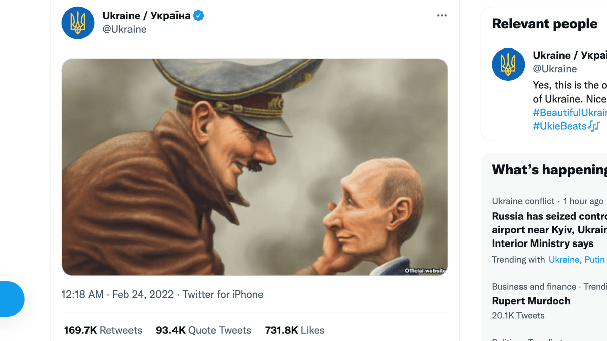 mminhac's tweet photo. Ukrayna'nın resmi Twitter hesabından @Ukraine yaptığı paylaşım https://t.co/V5cSJaGPHd