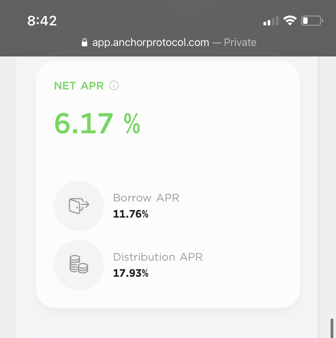 iii_OIO_iii's tweet photo. Get paid 6.17% to borrow against your $Eth or $Luna on @anchor_protocol 

Dump the $UST into earn for an additional 19.5% essentially risk free https://t.co/GVu415R1Ym