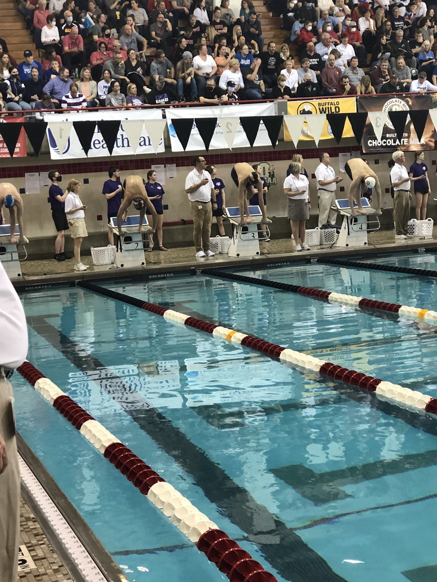 Brooks holds on to an A final spot finishing 8th in the 100 Fly. Second spot added to finals!!