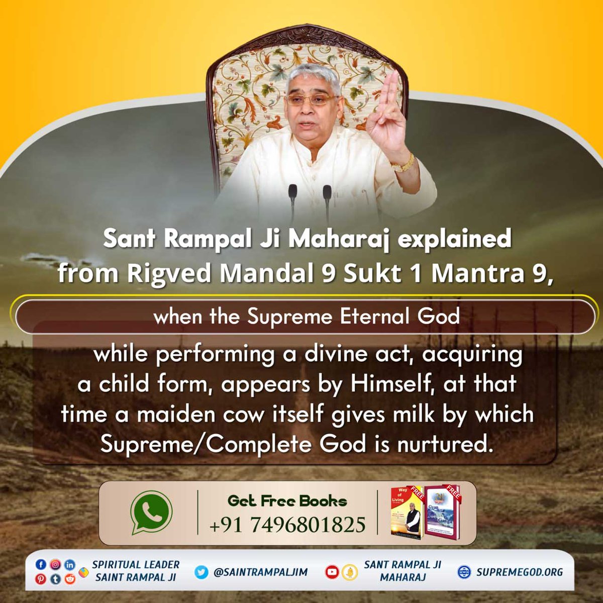 #GodMorningFriday 
»»Rigved Mandal 9 Sukat 1 mantra 9 proves that Supreme God appears in the form of a child and perform a divine act .
»»To know more must watch Sadhana channel daily at 7:30 pm (IST) #GodMorningFriday