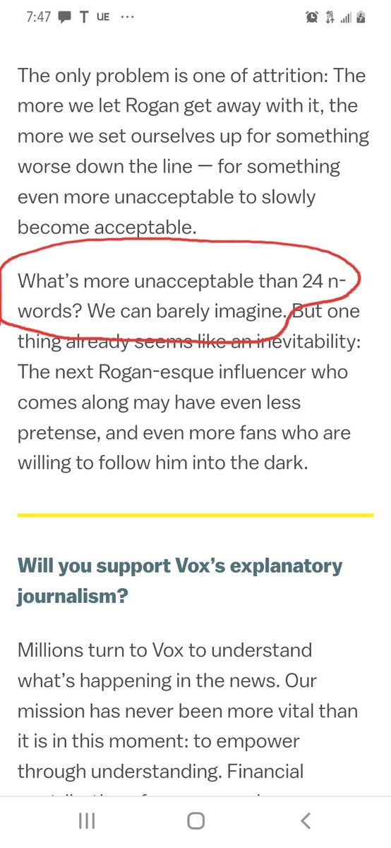 jamesembrace's tweet photo. "Mmm...maybe 25 n-words?" #JoeRoganExperience https://t.co/c0LWYViyq6