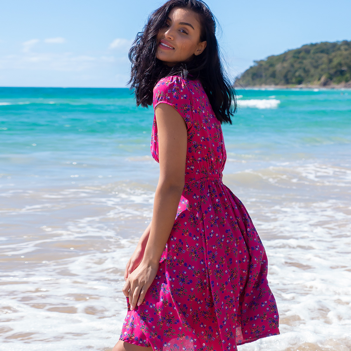 mombasarose's tweet photo. Put your most darling look on display in the Maggie May Panache Pink Dress!  With a sun kissed nose and sunny disposition you'll be looking good and ready for your beach date!   https://t.co/LCKcXTABf9 https://t.co/m82QhNIWqw