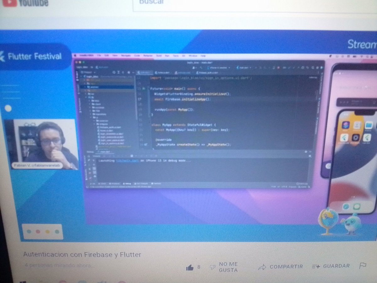 Gabocampos17's tweet image. Super charla del día 4 de #FlutterFestivals @GdscLatam @fabianvarelab
