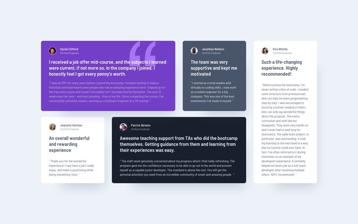 olokoburnfire's tweet image. #100DaysOfCode 
#firstwebpage 
here is the link to the @frontendmentor challenge I completed.
olokoburnfire.github.io/testimonial-gr…
I would highly appreciate your feedback because this is the first webpage I completed without asking for help.
#techcommunity #webdev #html #css