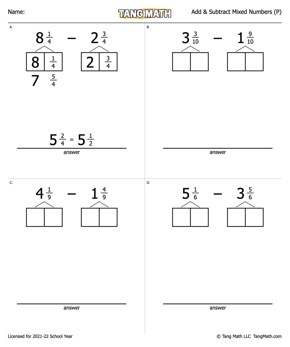 Thinking hard about assessment. In Gr 4, we add/subtract fractions with common denominators. Need to assess kids understanding. I ask kids to add/subtract mixed numbers with regrouping. Does it remind you of whole numbers? Using number bonds to shift – NOT trade? Hope so!