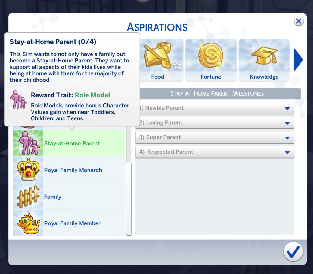 KiaraSims4Mods's tweet photo. Stay-at-Home Parent Aspiration now available! https://t.co/Jo1y89z5u5 #Sims4 #TheSims4 https://t.co/kGn0cOlErZ