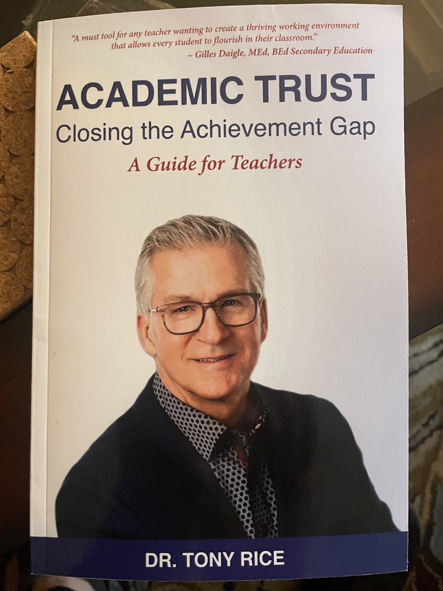 Looking forward to reading this new book by my good friend <a href="/DrTonyRiceEd/">Tony Rice</a> #academictrust