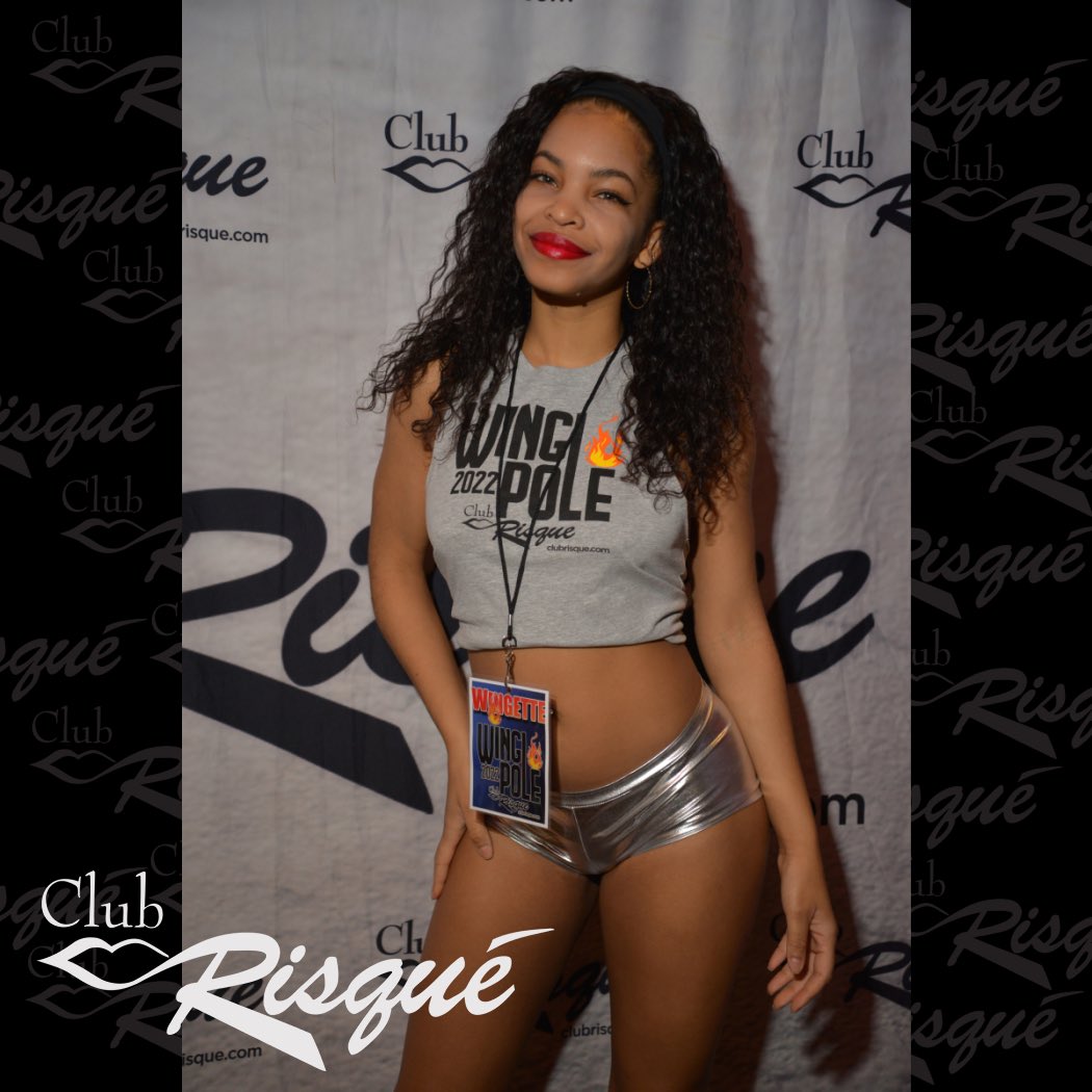 ClubRisque's tweet photo. 🔥VANESSA🔥 #Wingette #WingPole2022 Baby! The Friday-Party Wing-Eating Contest Tradition did NOT disappoint! how could it with #Wingettes #RisqueGirls like this baddie! https://t.co/IZfwKW9cji