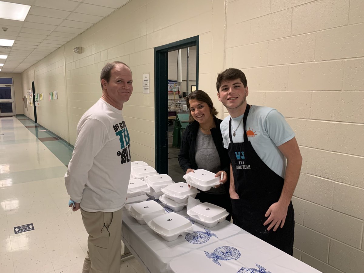 There is no better start to the day than when <a href="/WJHS_FFA/">West Johnston FFA</a> makes breakfast for the staff during FFA Week! #westjrocks