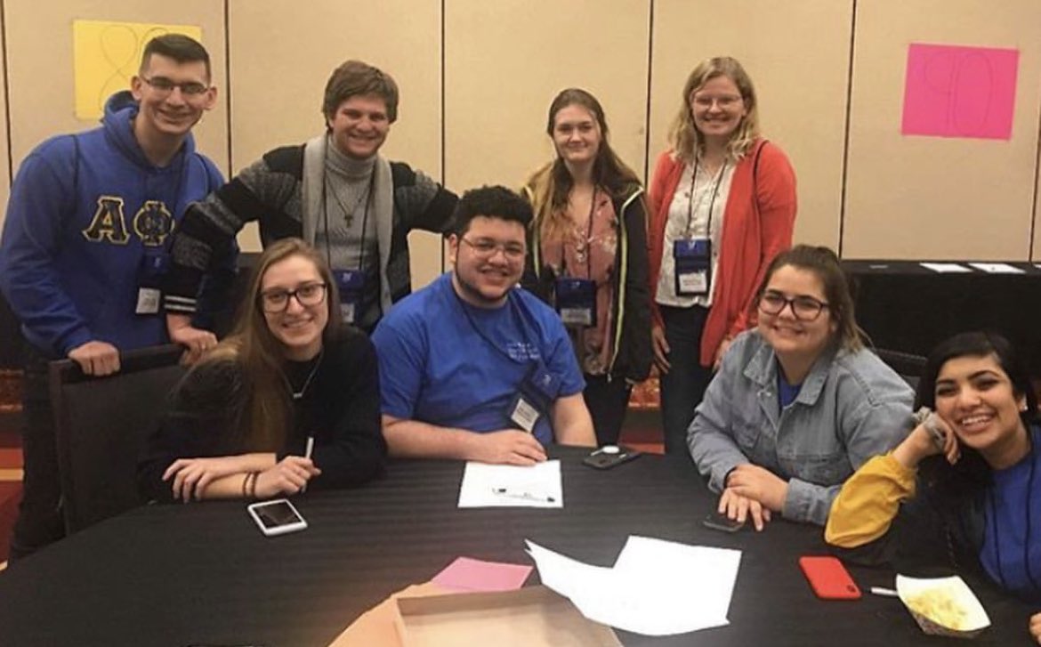 #tbt to our H Sectionals Conference back in 2019! We can’t wait for another weekend fully immersed in LFS this semester! 💙💛 #aporegionh