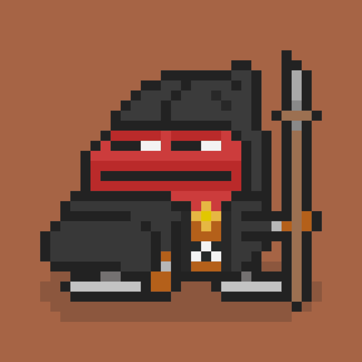 nobitoadz's tweet photo. ⚔️NobiToadz #3930⚔️

· Legendary Background
· Black Guard
· Spear

What's your favorite weapon of the guards? https://t.co/NisbF7MFUC