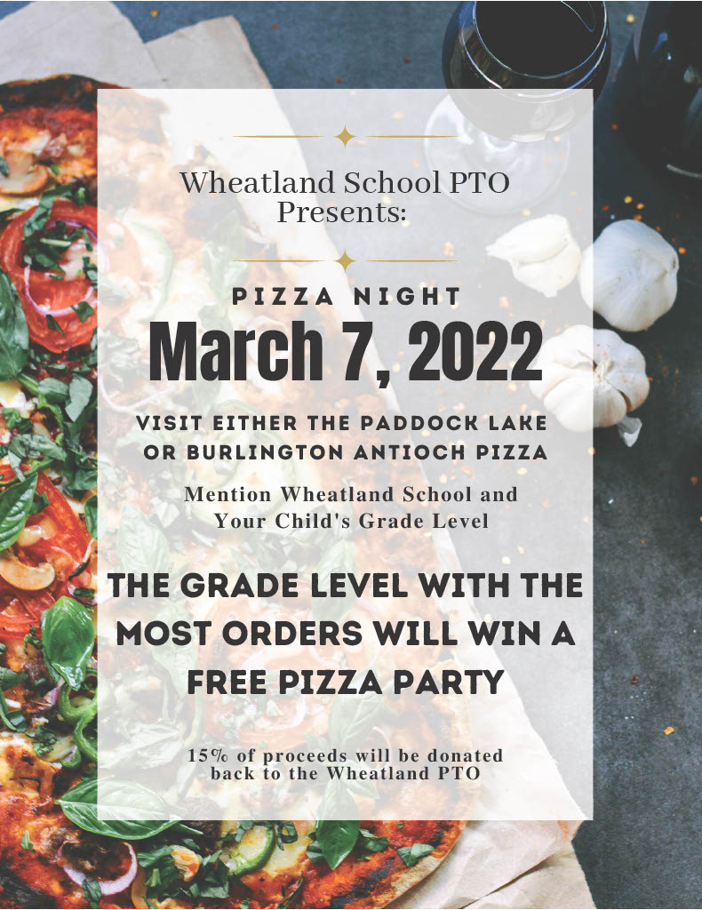 Join us for Pizza Night at Antioch Pizza!  #wcsflight