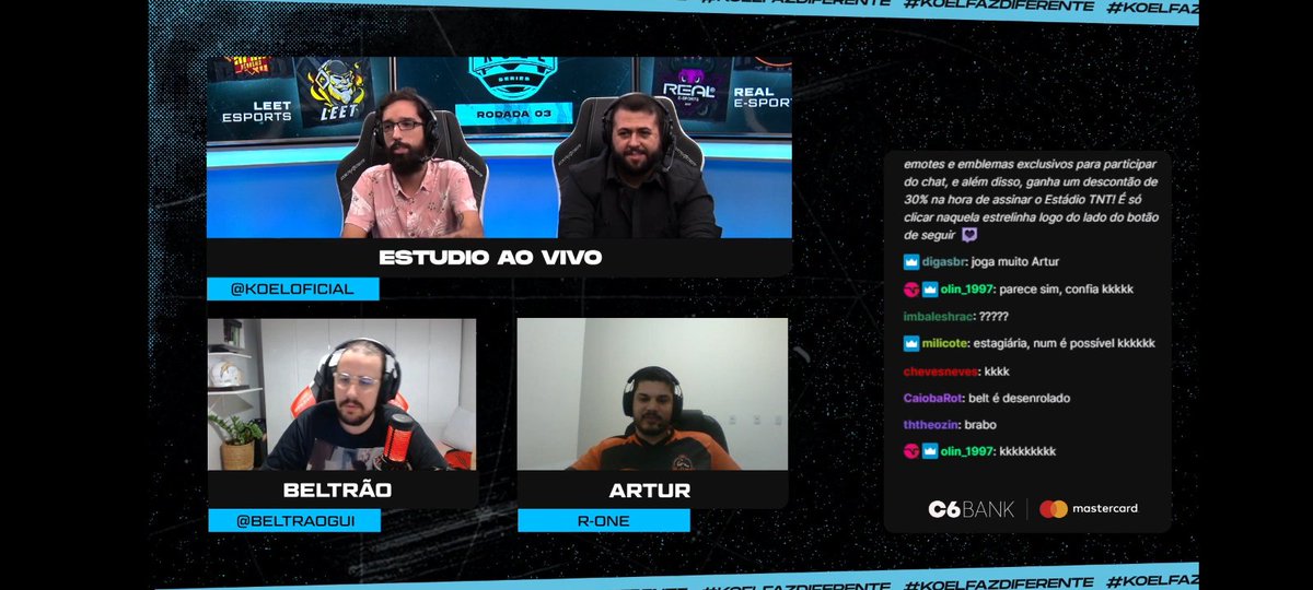 Artur_lima7's tweet photo. Um prazer estar na tela da @TNTSportsBR  ,jogando a @koeloficial e um prazer da entrevista para esses monstros @fefuxribeiro @gbeltraoNFL @jBlazhe .
#KoelfazDiferente #KOELnaTNTSports https://t.co/jgW4uH79mK