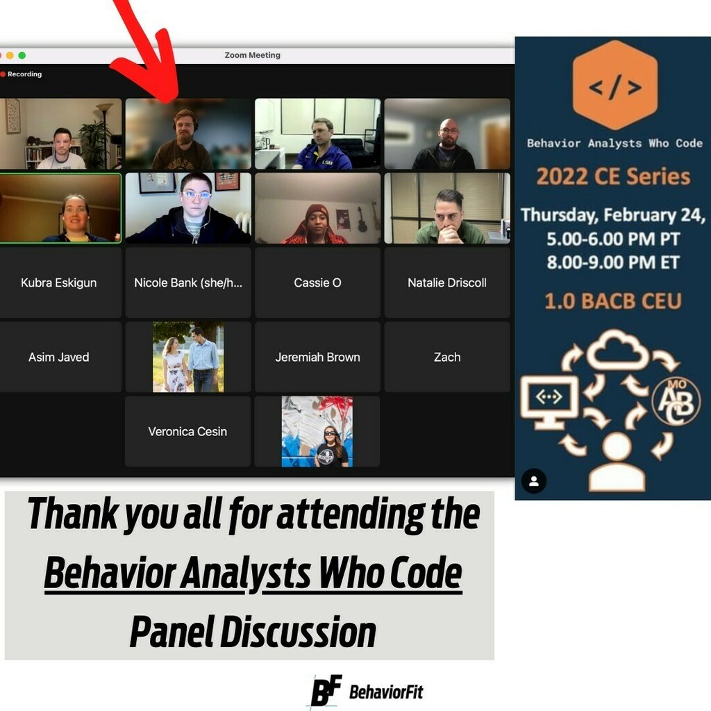 BehaviorFit's tweet photo. Fun to contribute to this panel this evening...a little different, but I enjoyed learning what other experts do on the day-to-day and have to say on Python, R, and applications to everyday work. And adding my expertise on PowerBI
.....
#dataanalysis
#behaviorfit
#coding
#… https://t.co/mIVOK4Nyhb