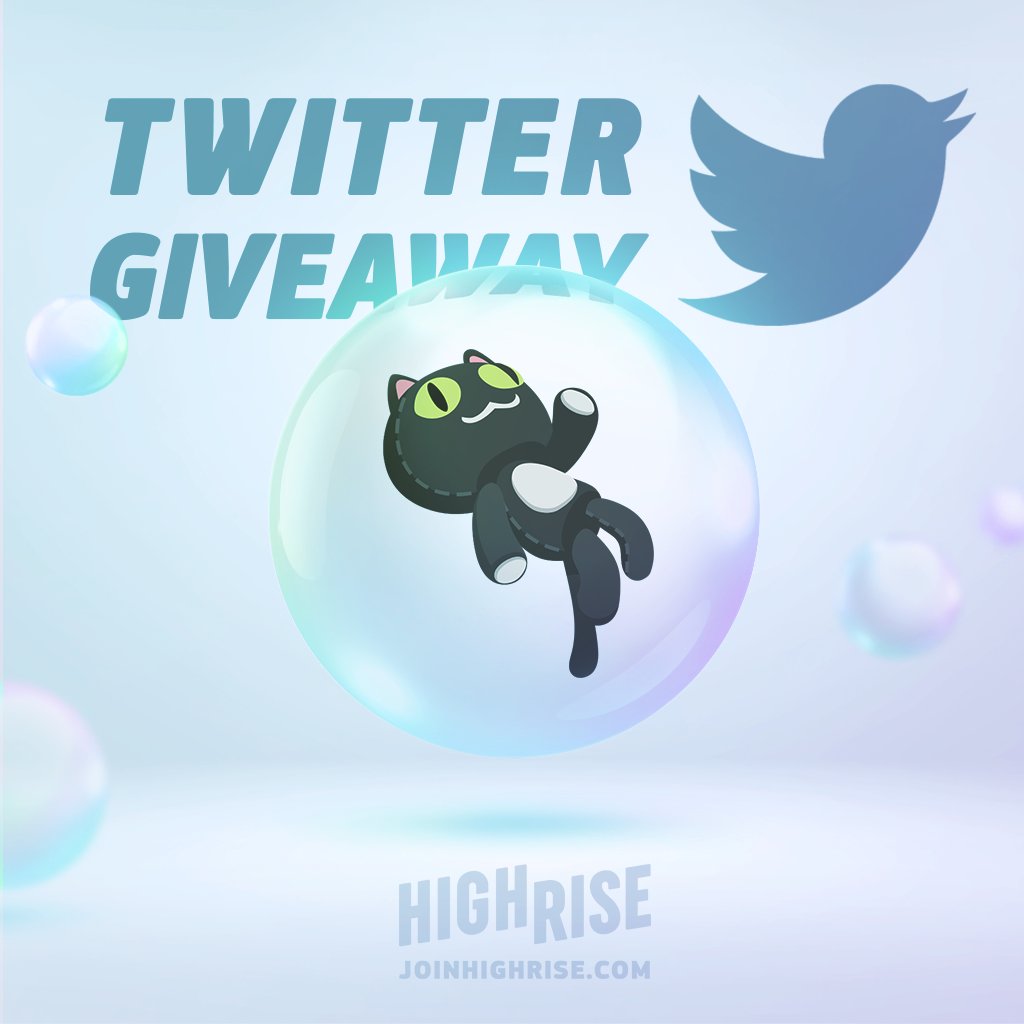 HighriseApp's tweet photo. It's time for another one of our weekly giveaways! The item this week is this cute little kitty plush! Just follow us, retweet this post, and comment your Highrise username to be entered. Ends in one week, good luck! 🐱

#highriseapp #highrisemetaverse https://t.co/zRy96qD71R