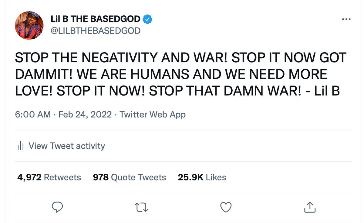 Lil B THE BASEDGOD tweet media