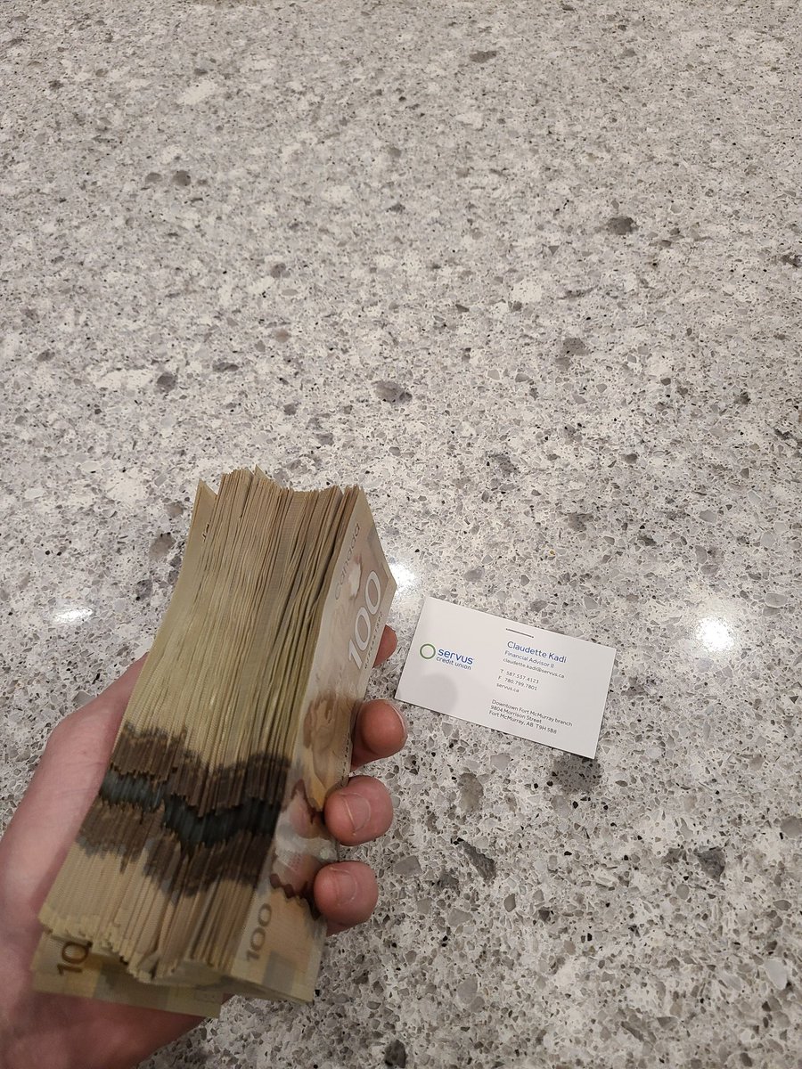 clintonmarsh15's tweet image. Well @TD_Canada it was a good 33 year run we had. Unfortunately you've made some bad decisions recently. This is the last cash withdrawal and tomorrow all othe accounts will be transferred to @ServusCU Next will be the 7 vehicles on my auto policy. You should've stuck to banking.