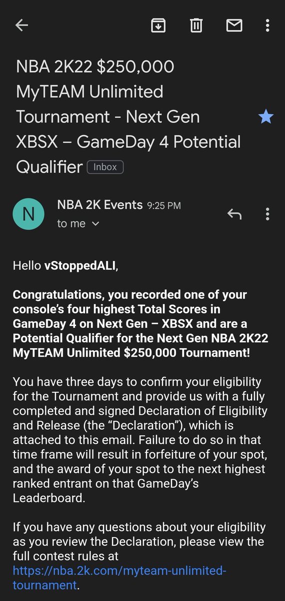 First time qualifier