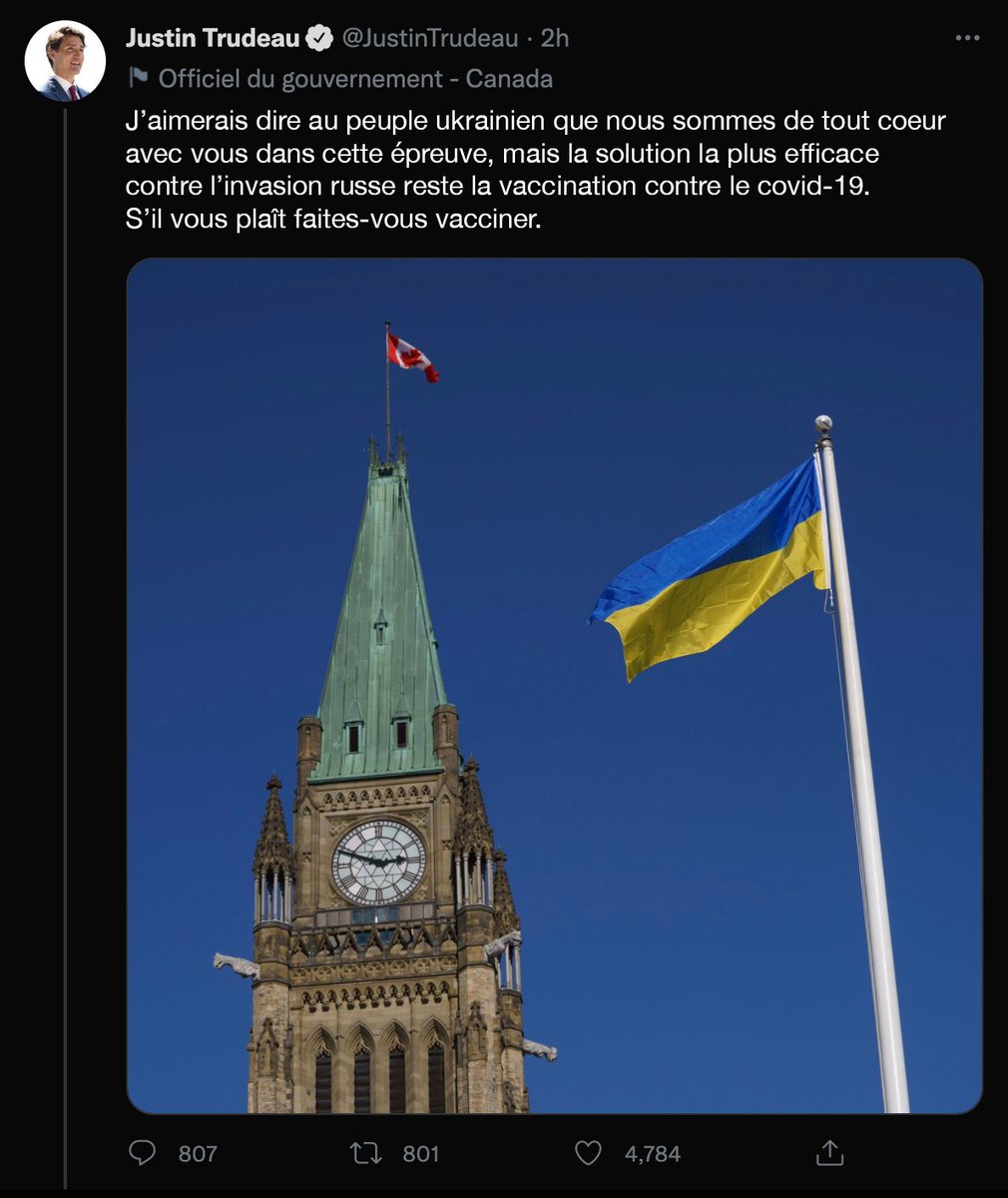 MerdiaQc's tweet photo. Ça c’est bien notre Justin! 🤡😉 https://t.co/3a3X7HLEja