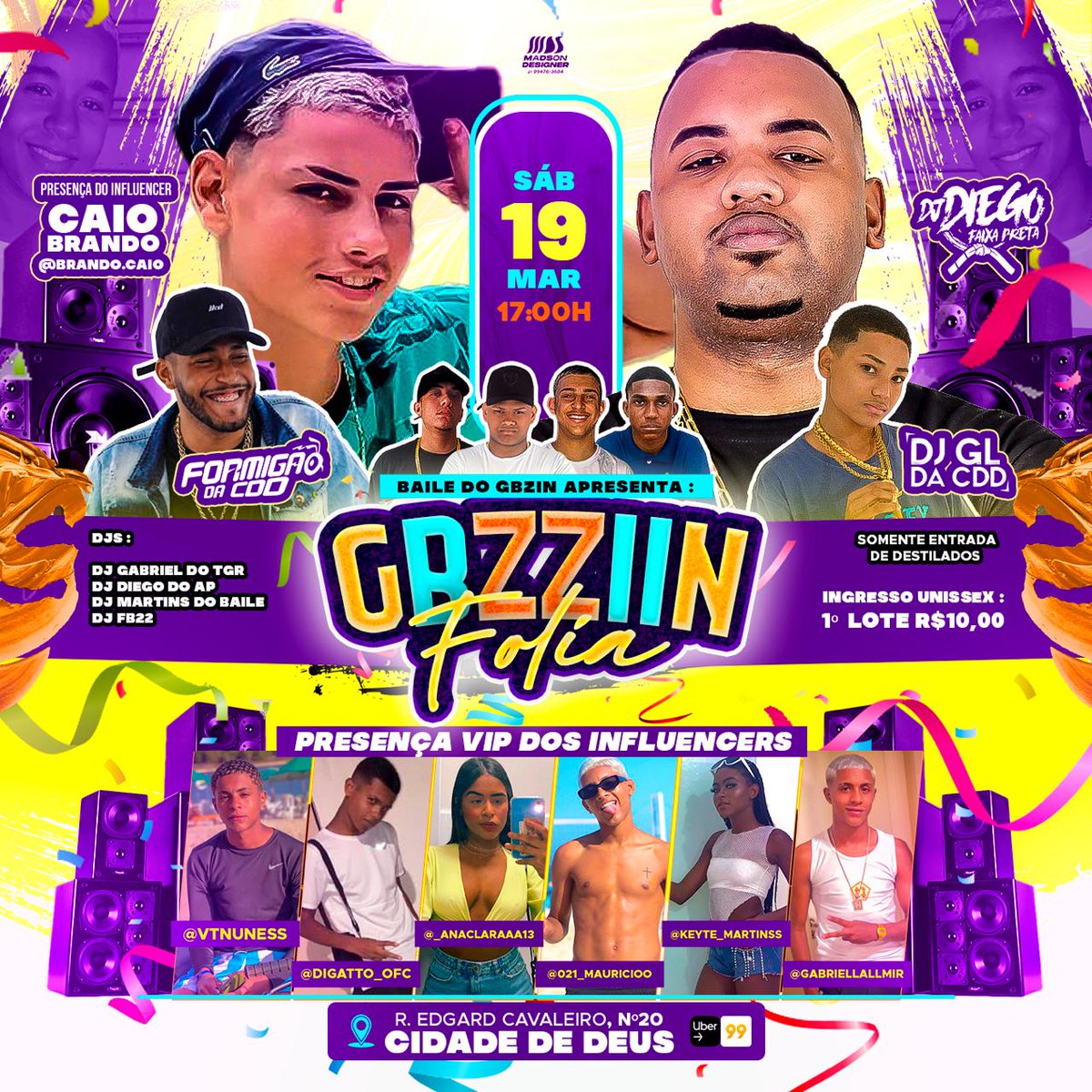 Baile_do_Gbzin's tweet photo. Dia 19/03 É naquele pique, vem pra treta do ap2 Que o malvadão é o @_Gbzziin_  💥🤯🤩 https://t.co/5TGU7pEdjj