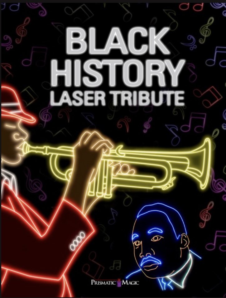 MissMaginity's tweet image. Such a fun afternoon at @BrookdaleBobcat’s black history laser tribute!