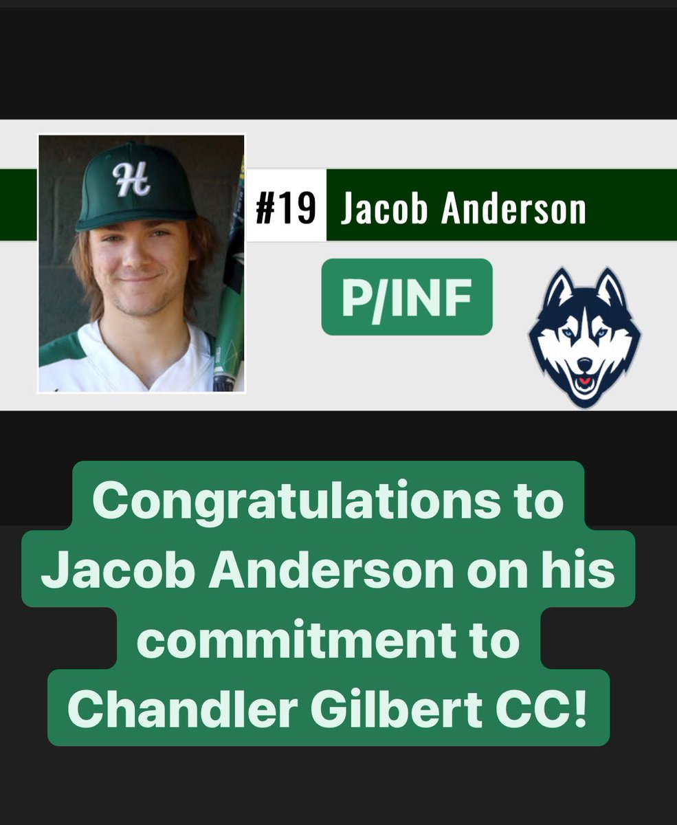 Horizon Husky Baseball (@husky_baseball_) on Twitter photo Congratulations to <a href="/husky_baseball_/">Horizon Husky Baseball</a> Class of 2022 Jacob Anderson on his commitment to <a href="/chandlergilbert/">Chandler-Gilbert CC</a> Congratulations to <a href="/husky_baseball_/">Horizon Husky Baseball</a> Class of 2022 Jacob Anderson on his commitment to <a href="/chandlergilbert/">Chandler-Gilbert CC</a>