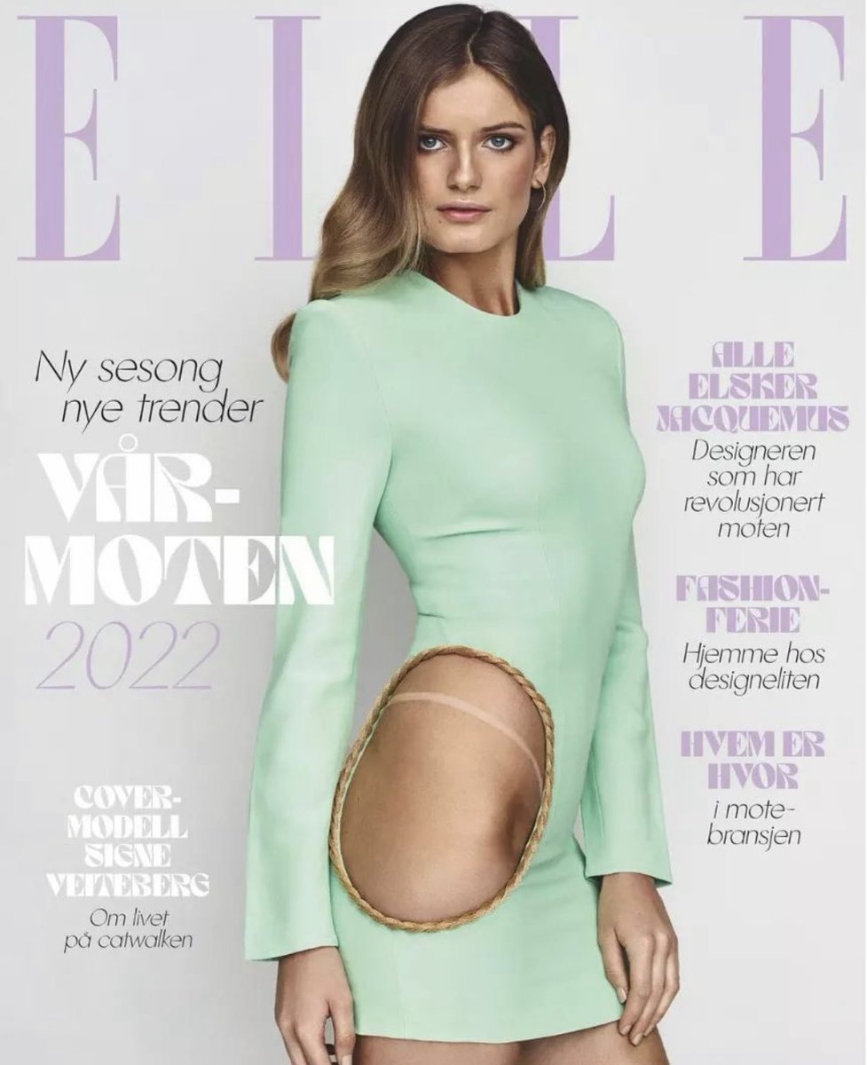 4ngelVazquez's tweet photo. Signe Sommerfeldt en #RowenRose para la portada de Elle Noruega, marzo 2022 x Fred Jonny https://t.co/TSosFu4dS0