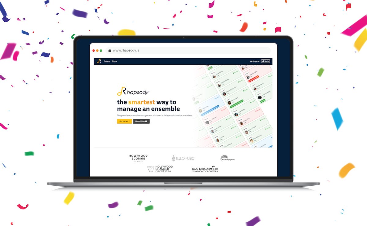 Rhapsody's website just got renovated! 🎉 🥳 🎊
We have added new features and plans to help make contracting even easier. Sign up for free at rhapsody.la and see how Rhapsody can take care of organizing your next gig!