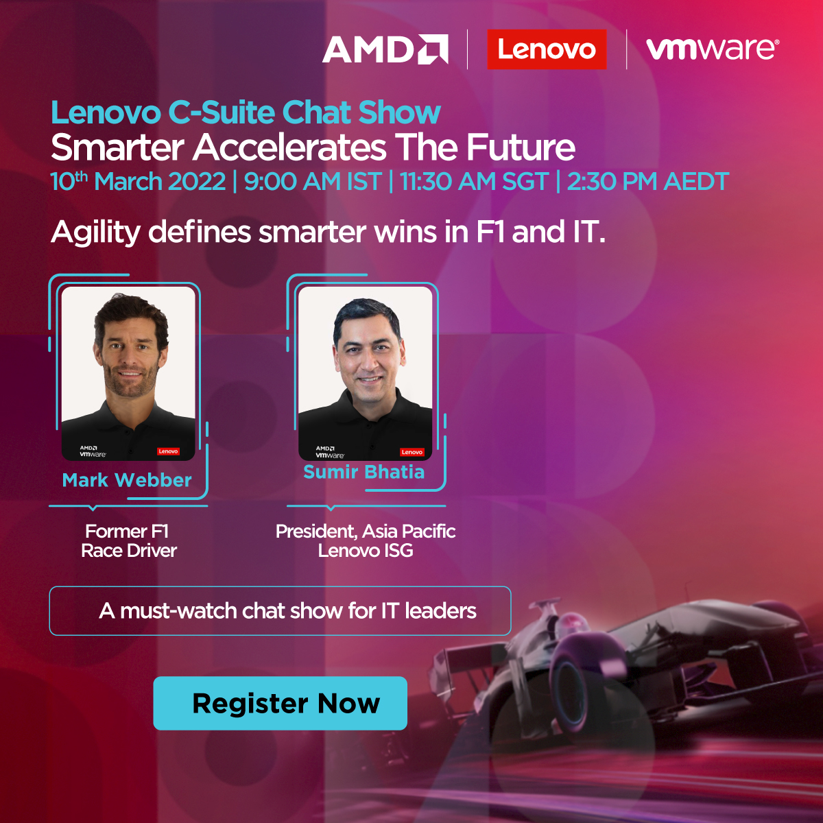 Did you know that the fastest F1 pitstop was just 1.82 seconds? This requires optimum efficiency and synergy. Join us as we draw the parallels between the 2 worlds of F1 & IT on the role of smarter partnership: https://t.co/idSODhMnLZ 

#LenovoChatShow #LenovoISG https://t.co/XBVBYDdkLf