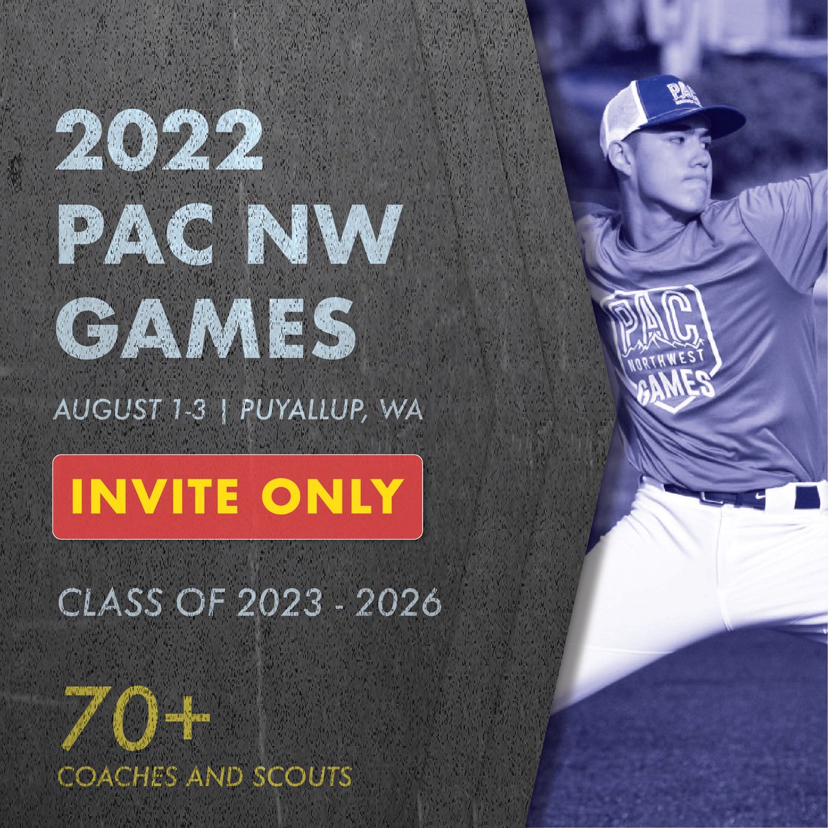 PNWBaseball's tweet image. First wave of invites are out and registrations are pouring in🙌

Check out who’s coming to 2022 PNW Games ➡️ pnwregionalbaseball.sportngin.com/pnw-games

We are always watching this spring and can’t wait for HS ball to start!!!! #PACstrong

@rhettparkerpnw @AEvasickPNW