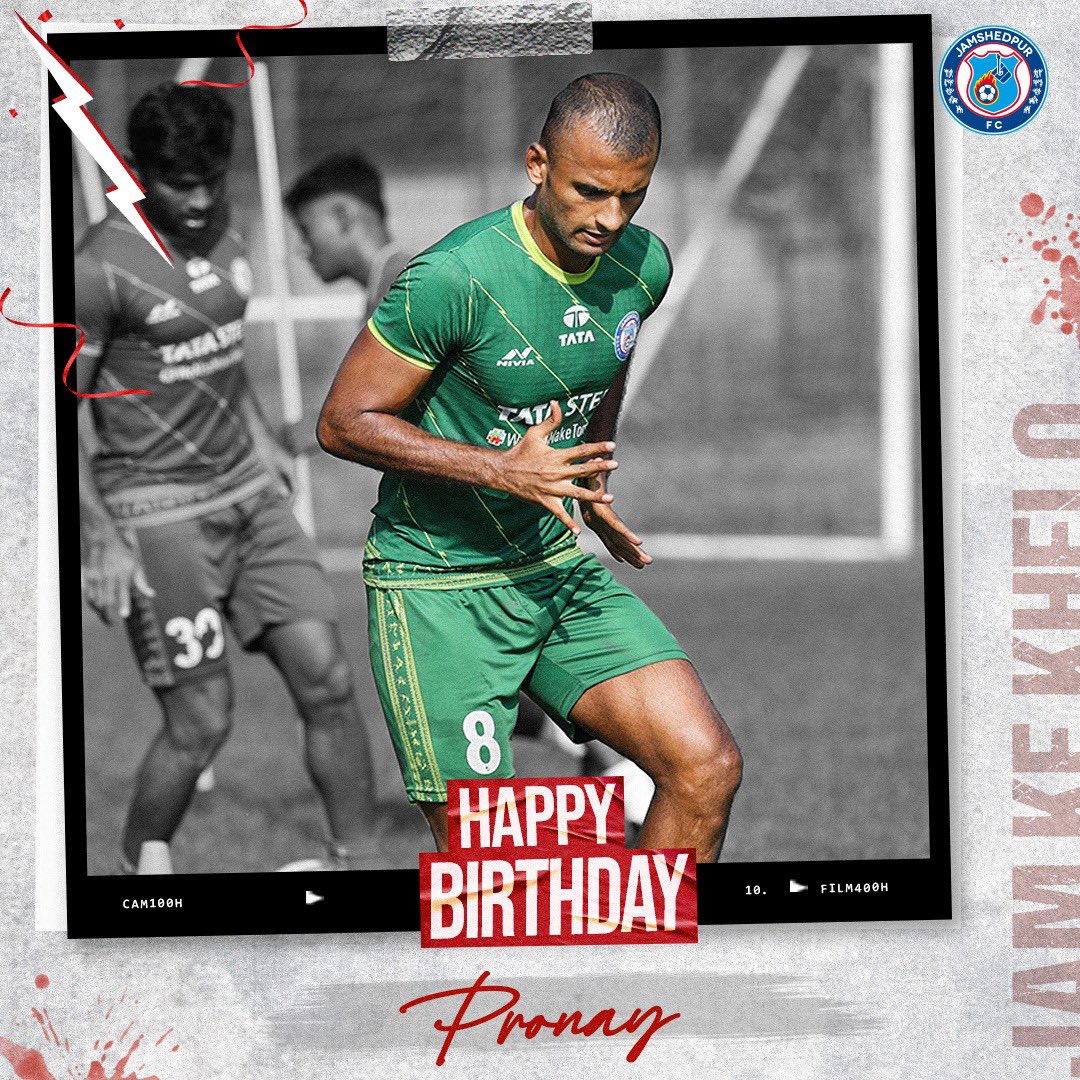 JamshedpurFC's tweet photo. Wishing our 🇮🇳 international a very Happy Birthday! 🎂💖 

Have a splendid day and game ahead. 😎🌟 

#HappyBirthday #JamKeKhelo https://t.co/grNyq4mg51