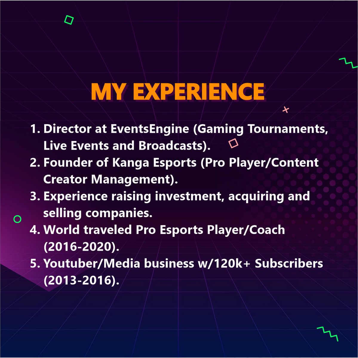 Haydztweets's tweet photo. Putting an offer out there to anyone wanting to grow their esports/gaming business 💪

I'll be setting aside some time to do free coaching calls for individuals looking to get feedback/guidance on that next step. 

Just send me a DM if you're interested 📨 https://t.co/SaeR0kUMtA