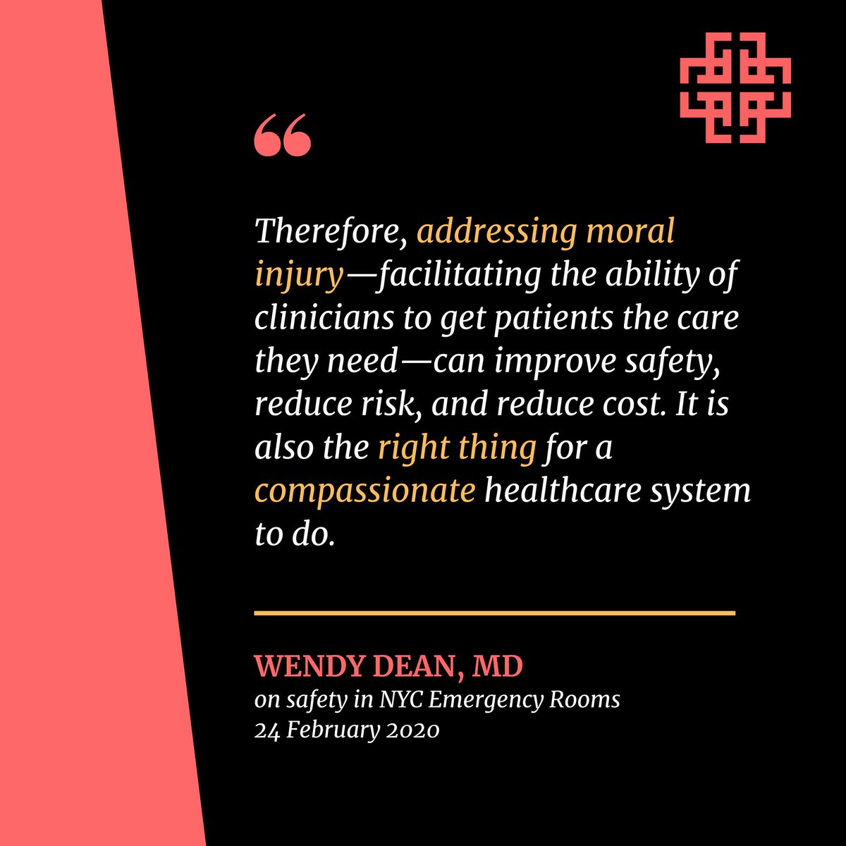 fixmoralinjury's tweet photo. We're posting this again, two years after @WDeanMD testified, days before the first patient with COVID was identified in NYC. It was relevant then and sadly, even more relevant now.

It's time for change. Let's end the distress.
#moralinjury #burnout #MedTwitter @simontalbotmd https://t.co/acpSplMGPO