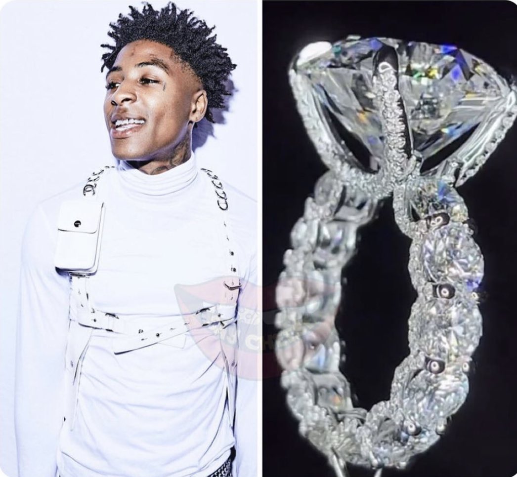 Daily Loud on X: NBA YoungBoy purchased a 30 ct diamond ring from Shyne  Jewelers. Valued at over $1,000,000.  / X