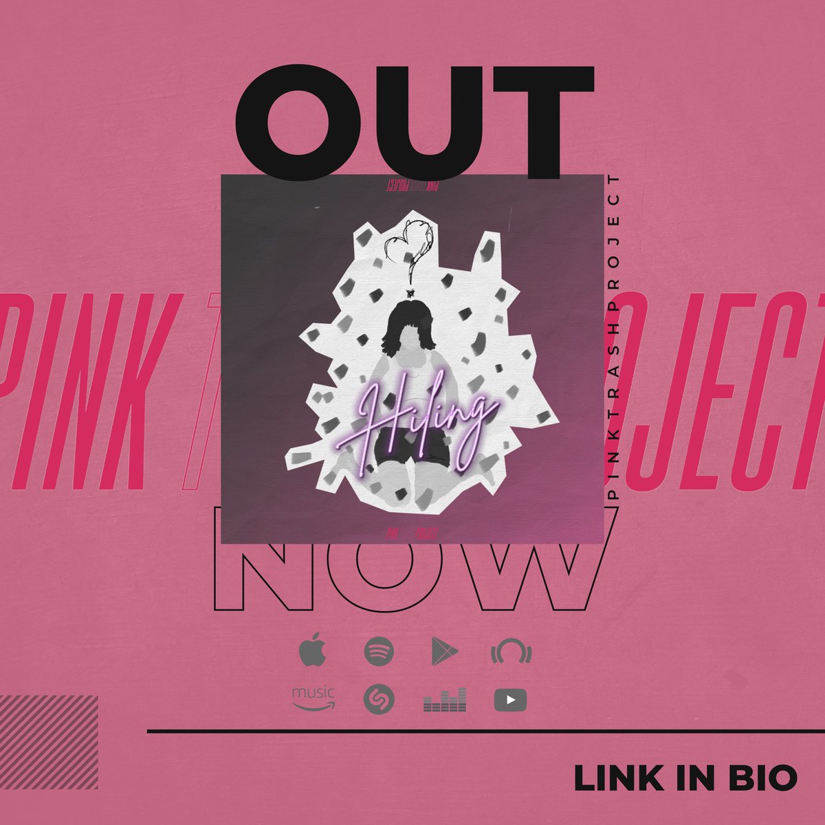 pinktrashproj's tweet photo. Available now on ALL streaming platforms.
“Hiling” by Pink Trash Project
Composed by Pink Trash Project
Music Produced by Vasyl Music
Guitars by John Cedrich Aguila
Cover Art by RV Herbolario
Stream now!
https://t.co/9rpkyLzex9
#PinkTrashProject #PTP #HilingNiPTP https://t.co/3F2AofWpor