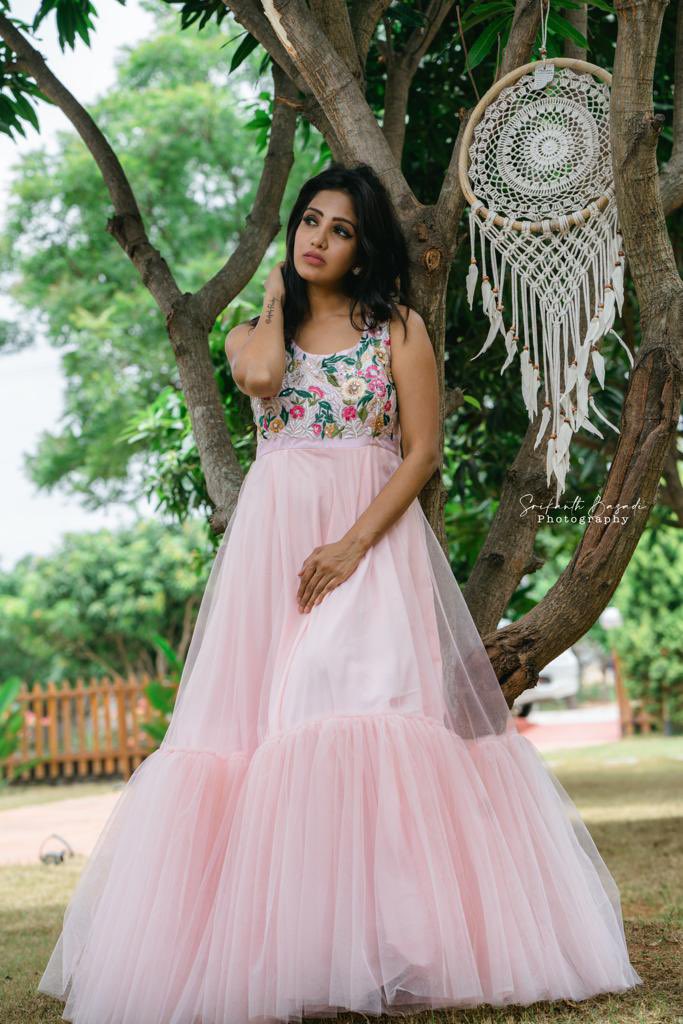 Woman Posing in Traditional, Pink Dress · Free Stock Photo