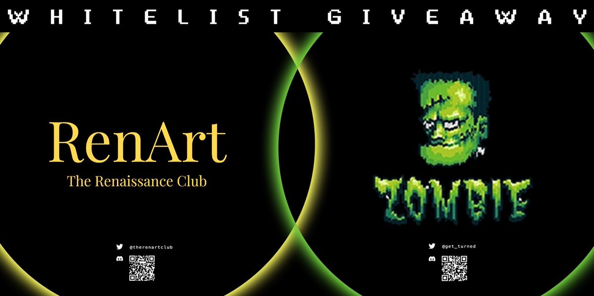 RenArt Official (The Renaissance Club) (@therenartclub) on Twitter photo 🎨RenArt x Zombie Club🧠
Zombie Club have kindly given us 10X <a href="/get_turned/">ZombieClub</a> WLs to giveaway🔥🔥🔥
To enter:
1⃣ Follow <a href="/therenartclub/">RenArt Official (The Renaissance Club)</a> & <a href="/get_turned/">ZombieClub</a>
2⃣ RT, Like & Tag 3 friends
3️⃣ Follow renart.nft on IG & Post
More info: discord.com/invite/pFEuQPc…
Ending in 3 days ! 🎨RenArt x Zombie Club🧠
Zombie Club have kindly given us 10X <a href="/get_turned/">ZombieClub</a> WLs to giveaway🔥🔥🔥
To enter:
1⃣ Follow <a href="/therenartclub/">RenArt Official (The Renaissance Club)</a> & <a href="/get_turned/">ZombieClub</a>
2⃣ RT, Like & Tag 3 friends
3️⃣ Follow renart.nft on IG & Post
More info: discord.com/invite/pFEuQPc…
Ending in 3 days !