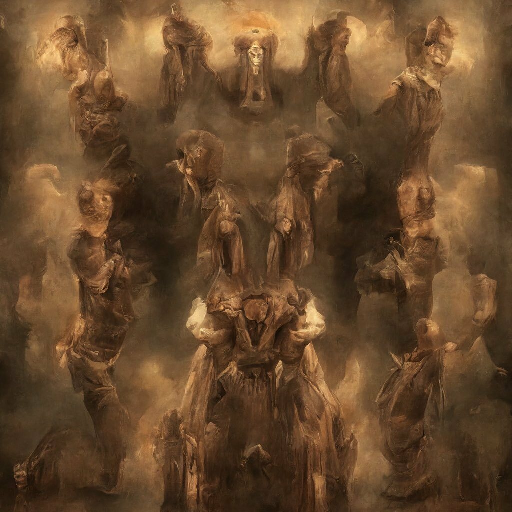 potentato's tweet photo. Some spooky experiments with semi-symmetry 
.
.
.
.

#vqganclip #aiart #spooky #symmetry https://t.co/1dvGYJ2ZQ2 https://t.co/IGxTIiRsIL