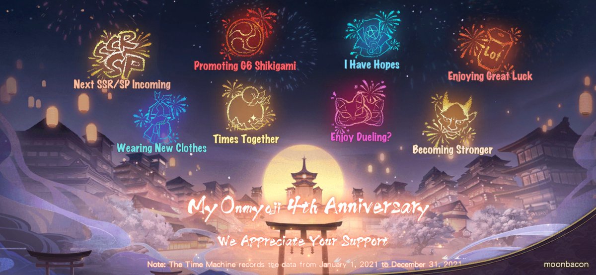 joonsakuras's tweet image. We're grateful for your company over the past 4 years! This is my 4th Onmyoji Anniversary!