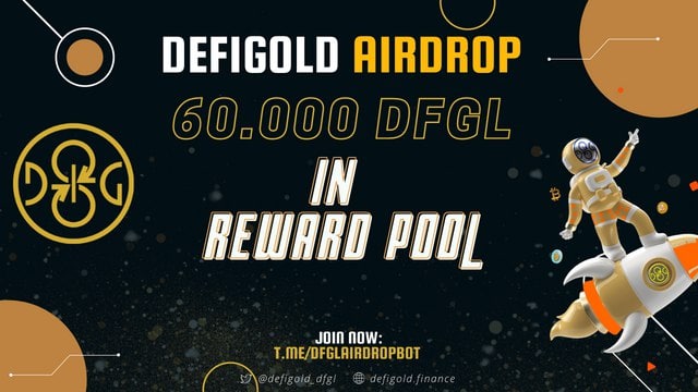 AirdropsGun's tweet photo. 🚀 Airdrop: DefiGold
💰 Value: 60,000 DFGL
👥 Referral: +5 Points
📅 End Date: TBA
🏦 Distribution Date: TBA

🎐 Airdrop Link: https://t.co/vN5p0gEyf1

#AirdropsGun #DFGL #Defi #NFT #DAO #DefiGold #Airdrop #NFTs #DYOR #NFA #cryptocurrency #BSC https://t.co/X4tbxgd06U