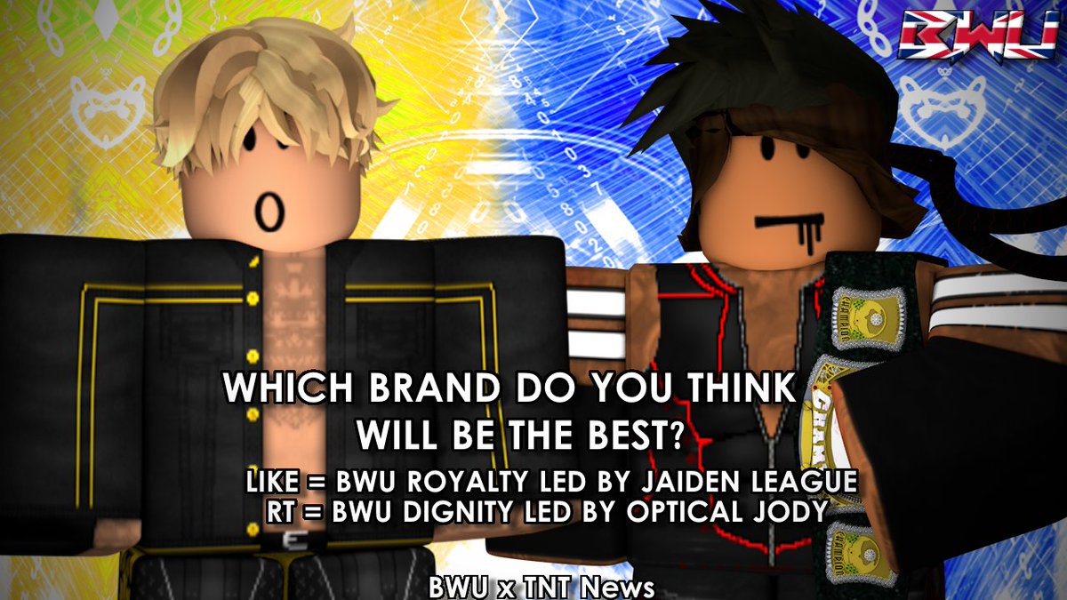 BWU_RBLX's tweet photo. Which Brand do YOU Think looks like the best based off the current world champions? https://t.co/5byp8Hp0Hi