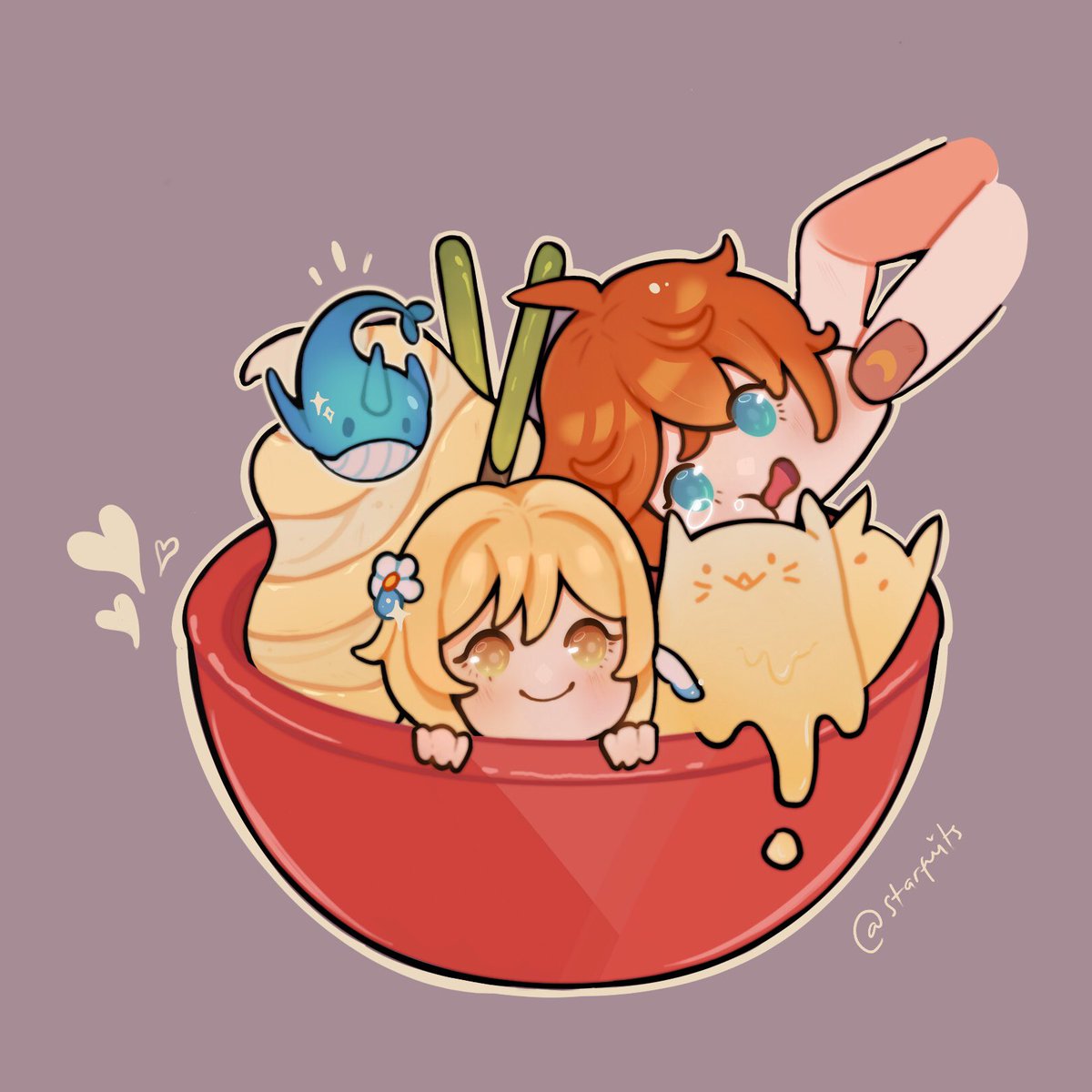 starfuits's tweet photo. I haven’t drawn for so long I miss them 💕

#chibi #chilumi #タル蛍 #原神 https://t.co/CF8EgMUEU6