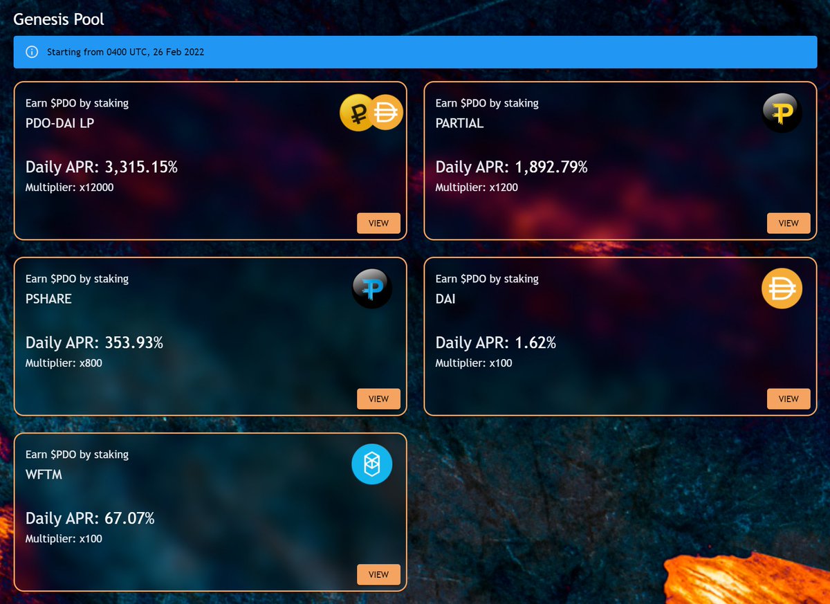 PartialFinance's tweet photo. pDollar Genesis Pool starting in about 23 Hours! 🥳

Link: https://t.co/rRLenOT5Jq

#FTM #Fantom #DeFi https://t.co/s6dGtku6fF