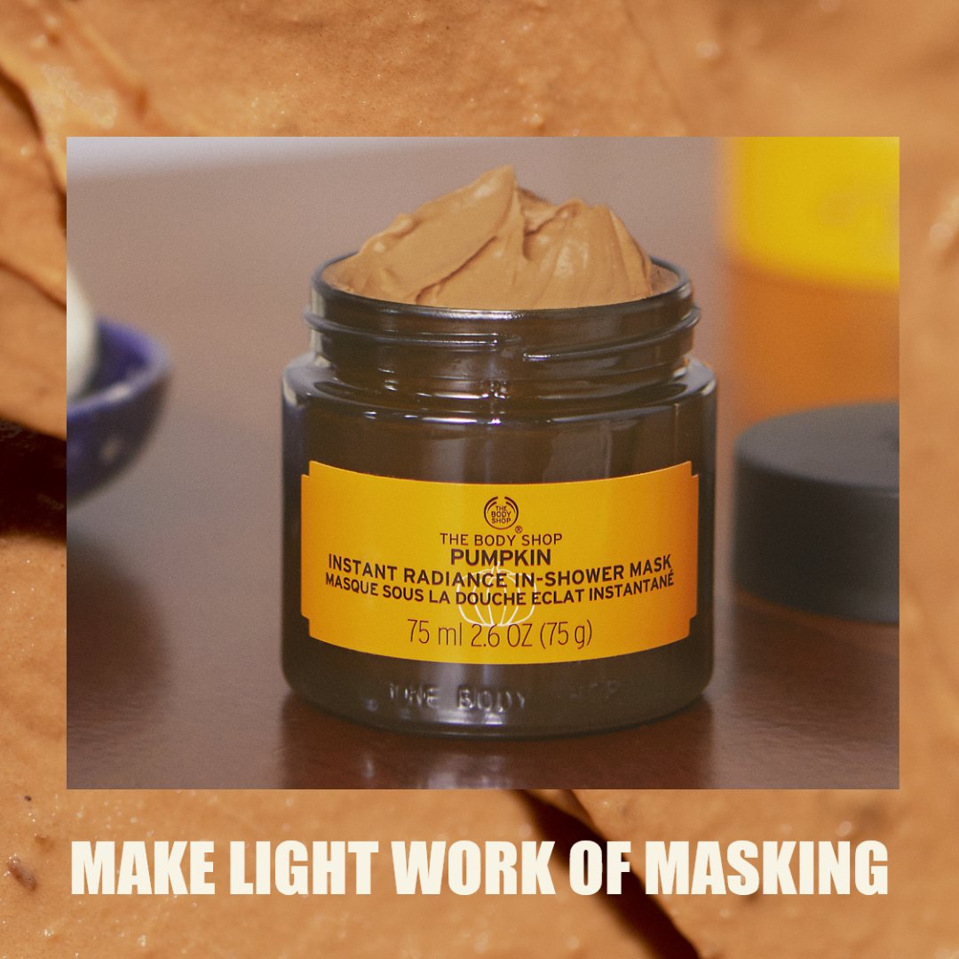 TheBodyShopIND's tweet photo. Get a spa for your face at home with our #Pumpkin #InstantRadiance In-#ShowerMask - helps make dull, rough skin a thing of the past.
🥰Whipped pumpkin mousse
🧼Cleanses & exfoliates skin
⏰Gives healthier looking skin in 5 minutes
Shop now: https://t.co/wjgkjYFM1g
#TBSInd https://t.co/n05uFGEaQe