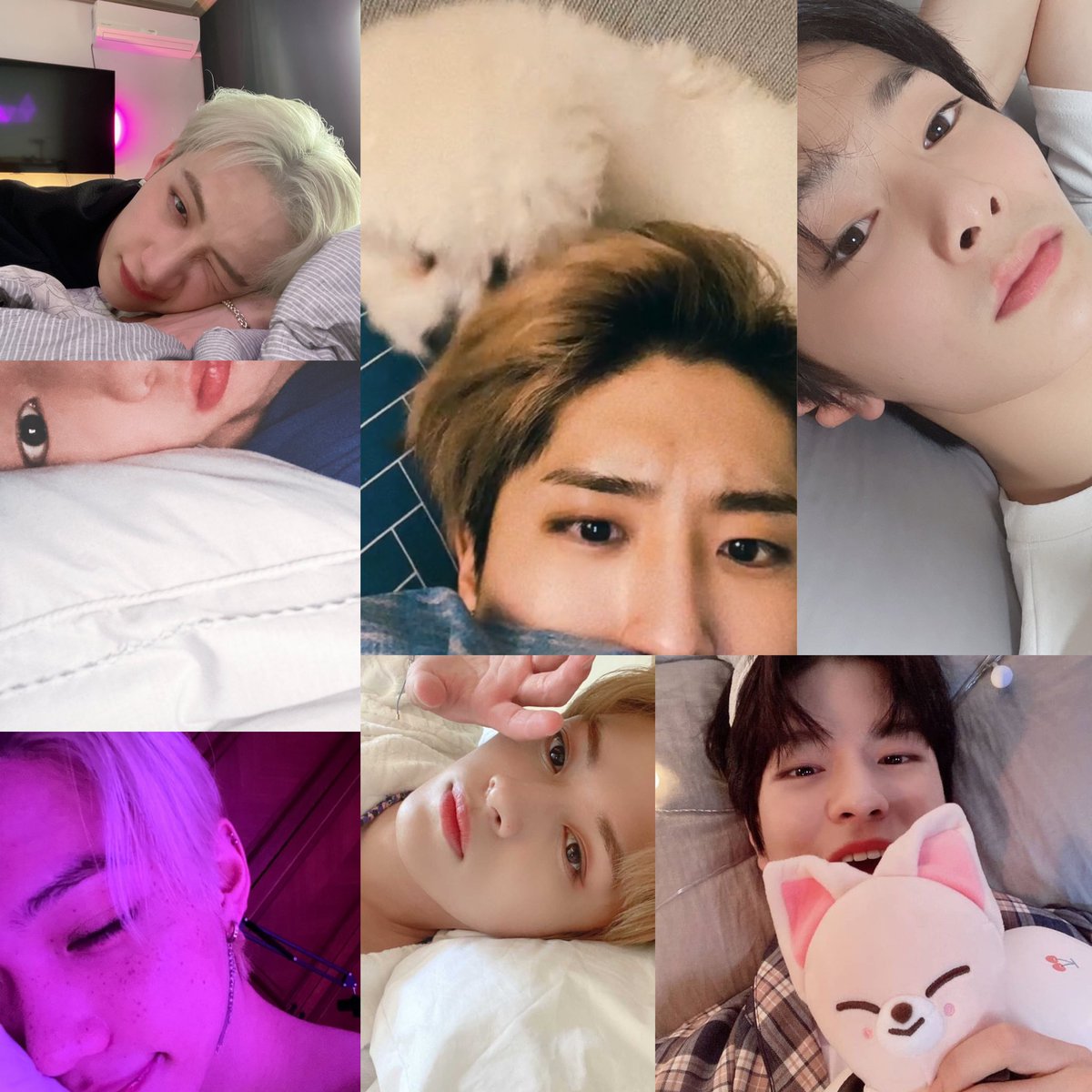SEUNGM1NE's tweet photo. chan just officially joined the bed selcas line so proud of him 😭😭😭😭 https://t.co/NytW8MvjSO