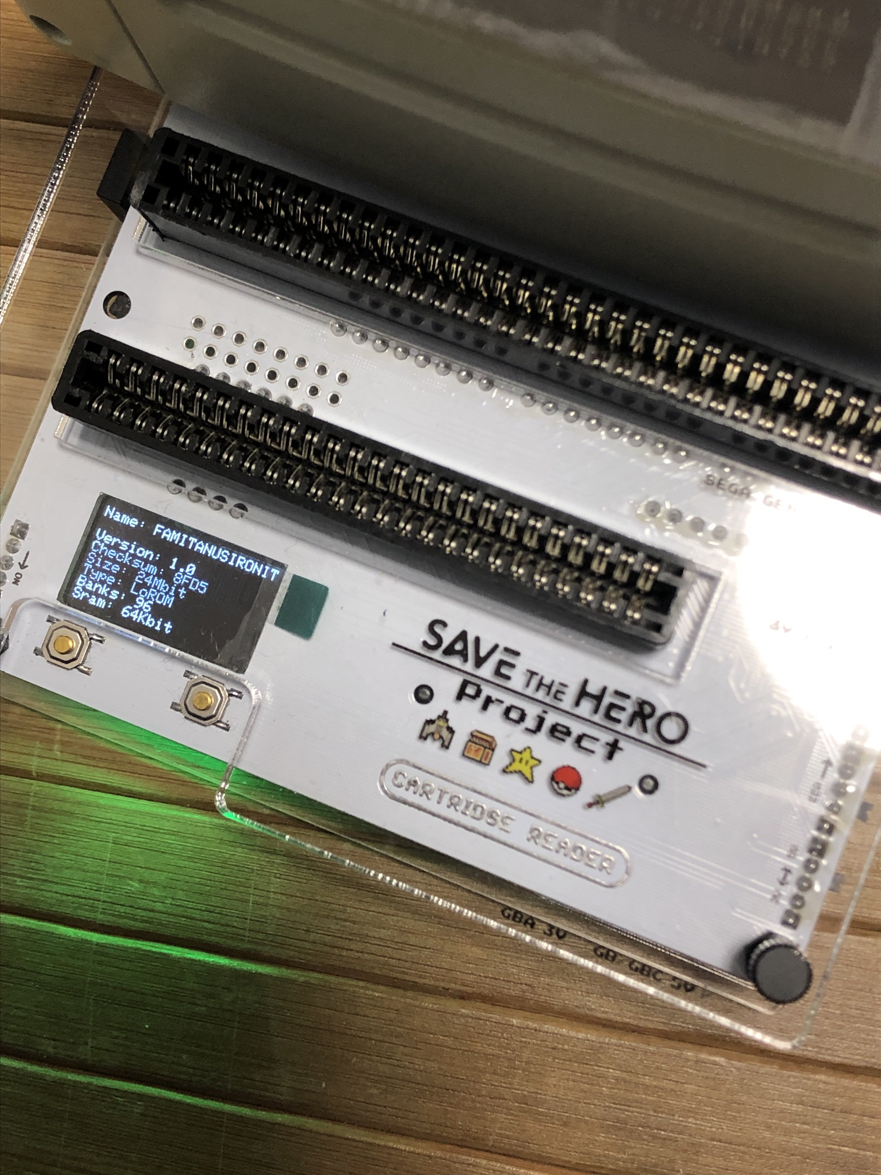 Save The Hero Project Retrogame Rom Dumper Great Work Snes Sfmemory Sfメモリ Cartridgereader Savetheheroproject Twitter
