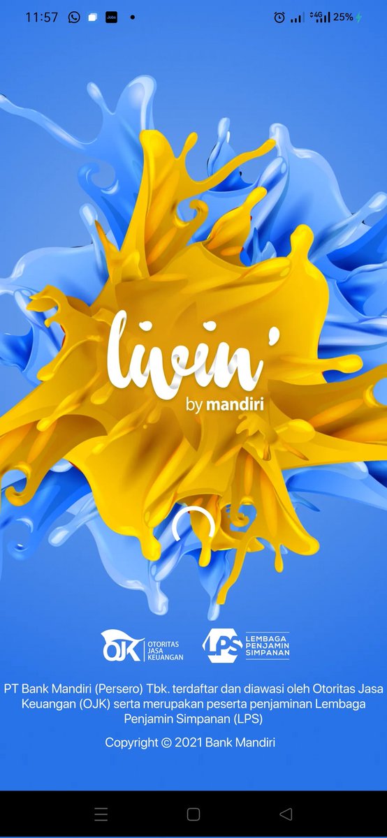 Miawww007's tweet photo. I got endless loading circle in my Livin App @mandiricare @bankmandiri 🥴 https://t.co/85oipGzKWQ