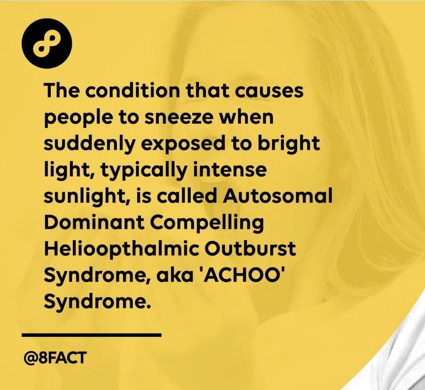 AnanyaGuptaag's tweet photo. Achooooo!!!!!
Fact of The Day!!! 

#achoo #sneezing #generalknowledge #8fact https://t.co/LtO8xeQ5dS