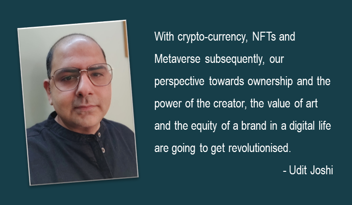 RepTodayMag's tweet photo. With NFTs in your PR toolkit, the Moon is the limit - https://t.co/Yj7oa7amio

Today in #RTViews, Udit Joshi shares how communication professionals can advise their brands to include NFTs in their PR Toolkit. https://t.co/Xvdw7oDkJD