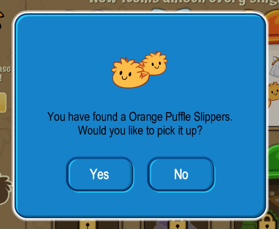 chickstick22's tweet photo. Puffle Party 2022
On day 3 of the Giveaway, I found the Orange Puffle Slippers and Orange Tabby Headband! https://t.co/lOuPye1n5a